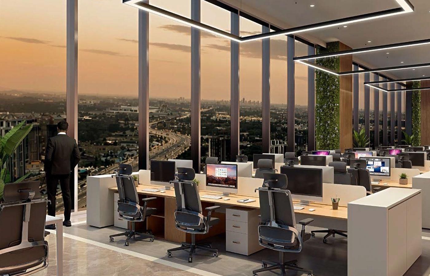 Office floor overlooking the expressway - Puri Aerosphere, Sector 111 Gurgaon